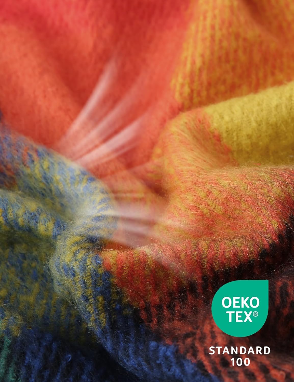 ZonLi Brown Throw Blanket 50quot x 60quot Fall Decorative Classic Blankets with Tassel for Couch Bed Sofa Chair Outdoor Cozy Warm Lightweight Blankets BrownChristmas Colorful