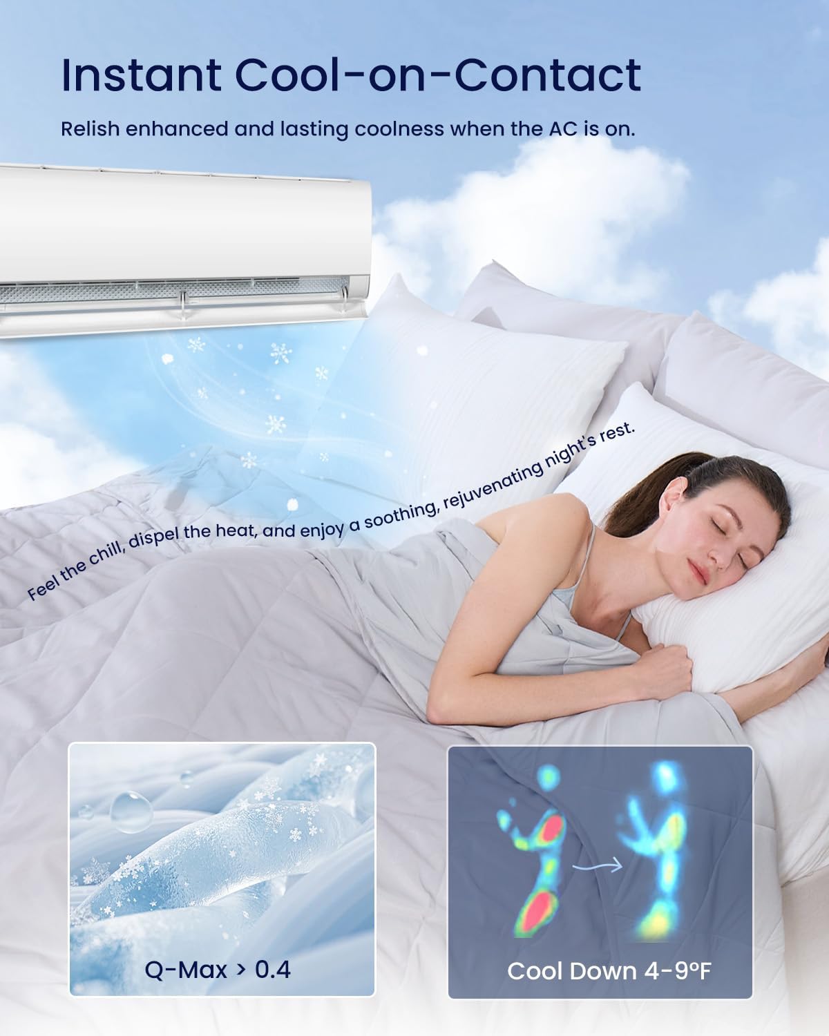 ZonLi Cooling Blanket Twin Size Cooling Blanket with Breathable Fabric Perfect for Hot Sleepers and Night Sweats Ideal for Summer ampamp Warm Climate Light Grey 60quotx80quot
