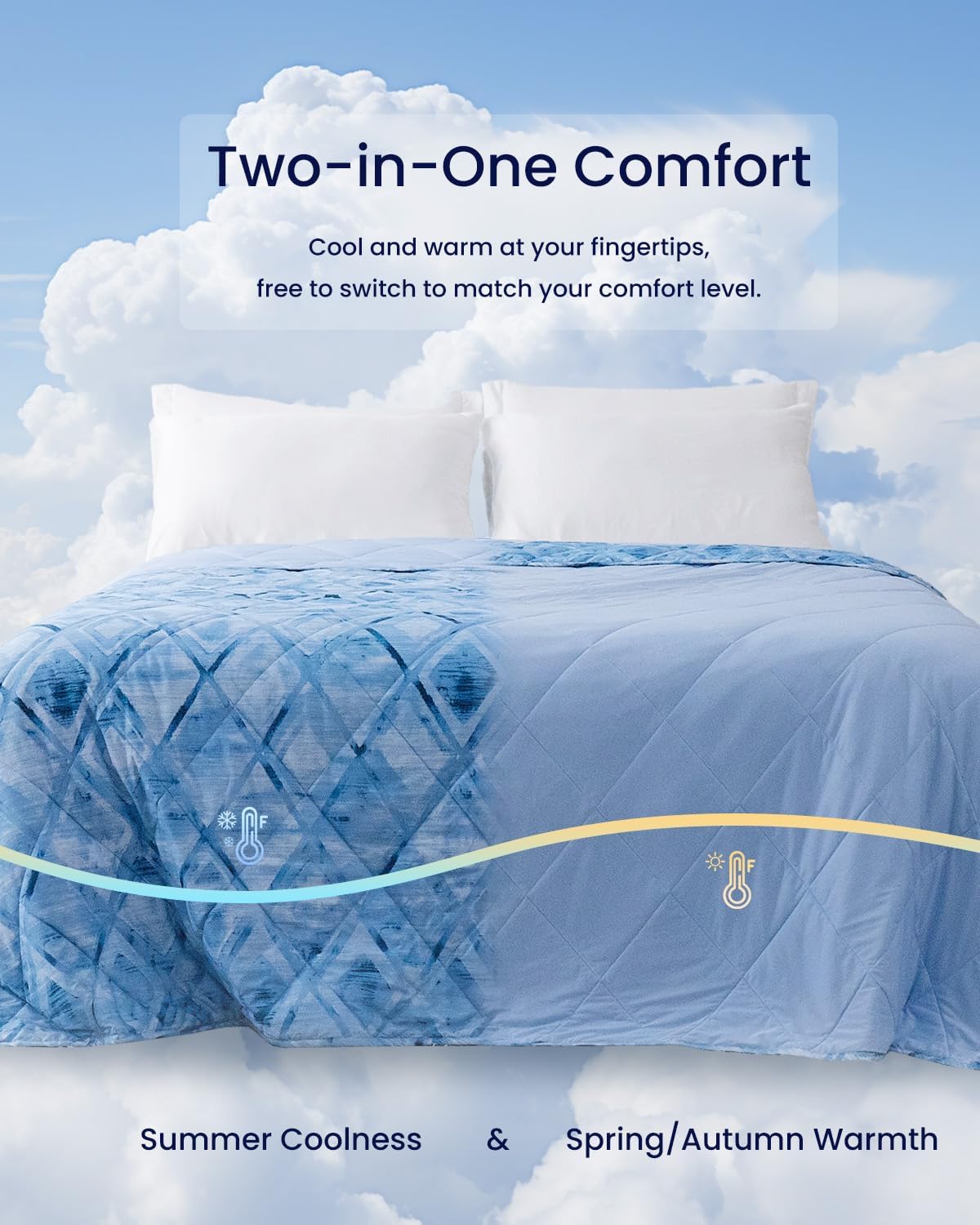 ZonLi Cooling BlanketKing Size Cooling Blanket with Breathable Fabric QMaxampgt04 Perfect for Hot Sleepers Relief from Night Sweats and Insomnia Ideal for Summer ampamp Warm ClimateRhombus Lattice