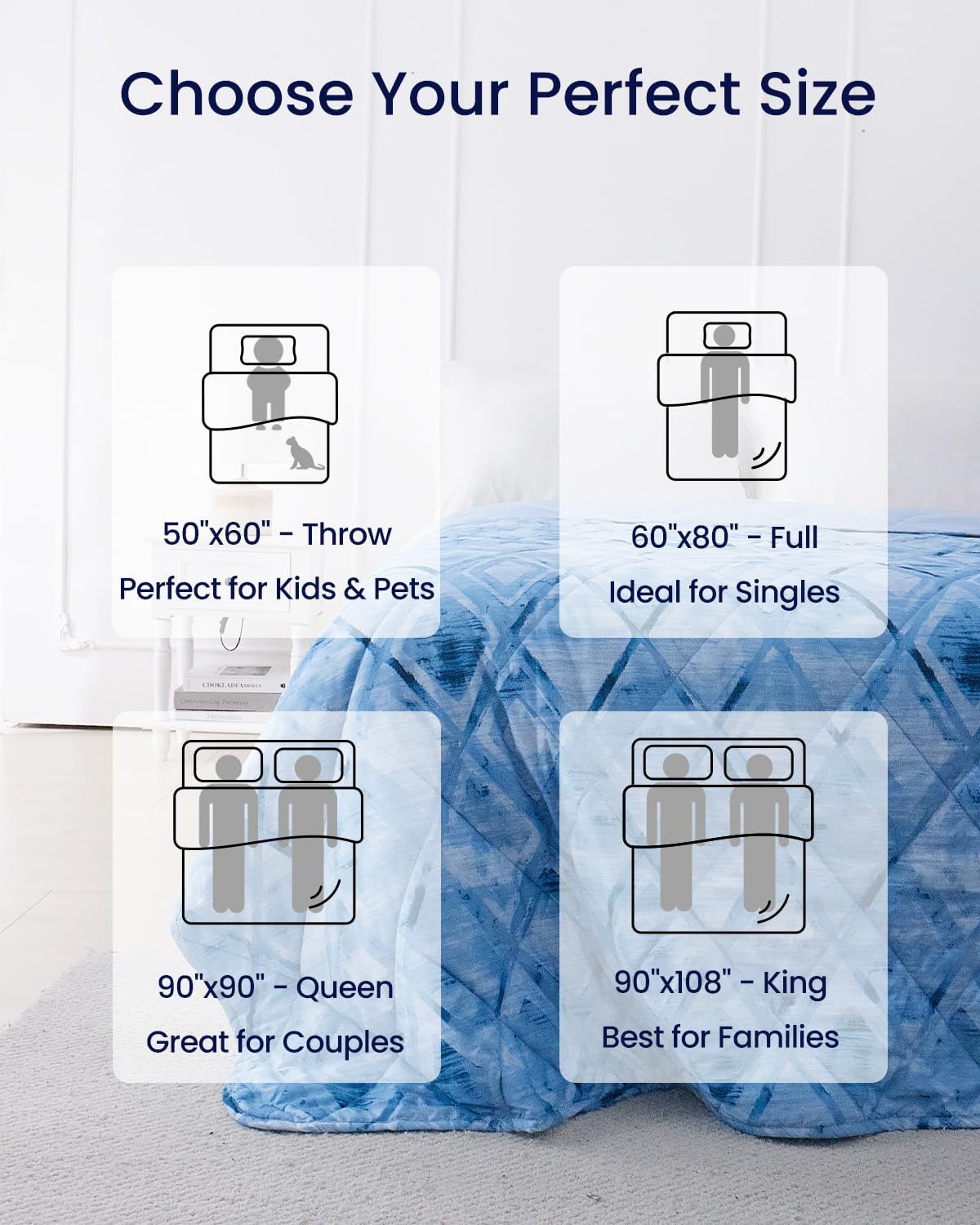 ZonLi Cooling BlanketKing Size Cooling Blanket with Breathable Fabric QMaxampgt04 Perfect for Hot Sleepers Relief from Night Sweats and Insomnia Ideal for Summer ampamp Warm ClimateRhombus Lattice