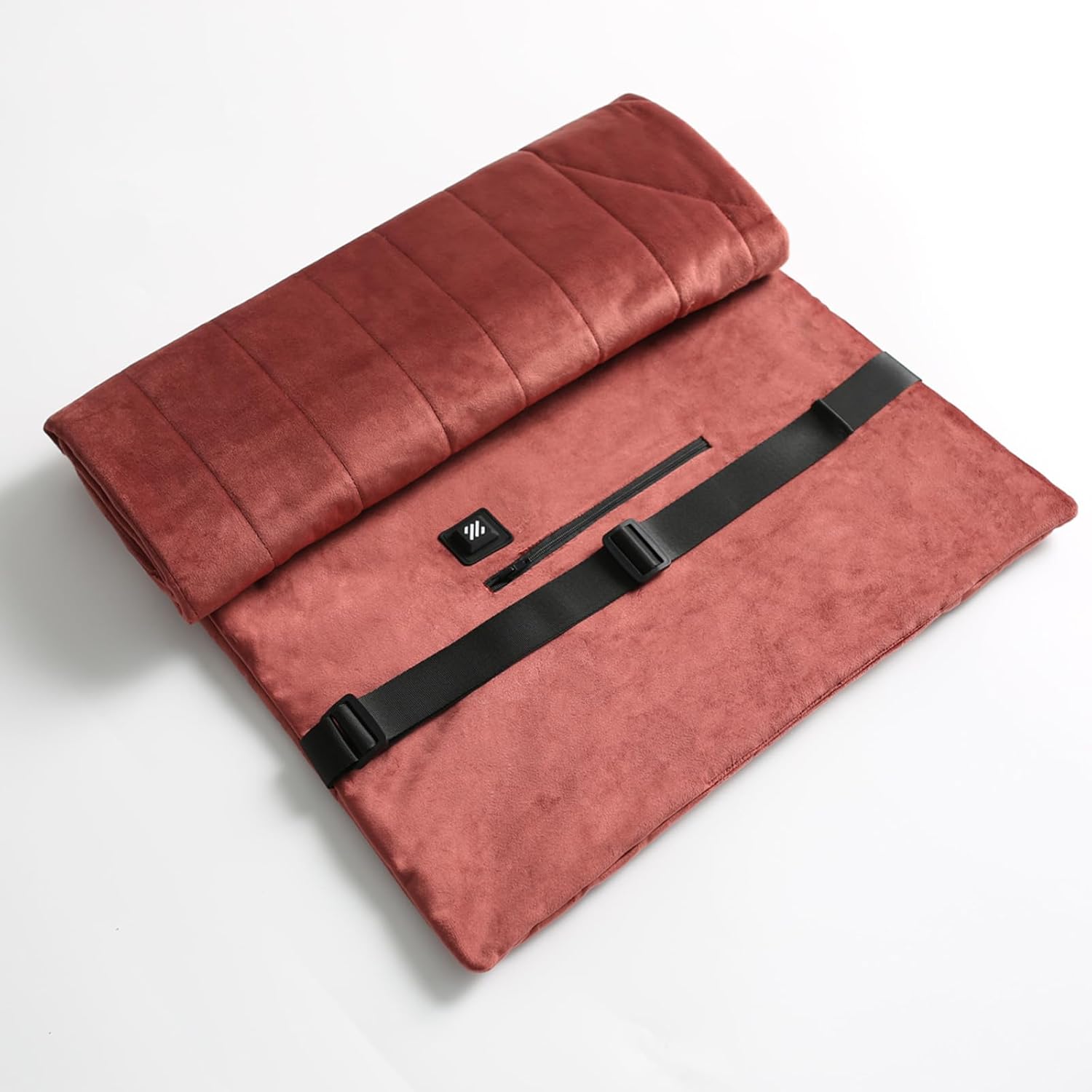 ZonLi Dutch Velvet USB Heated Pad for Chair Sofa and Couch Portable Cordless 5V Electric Heated Cushion with 3 Heat Levels 104F 140F includes 492feet USB Extension CableBurgundyBurgundy