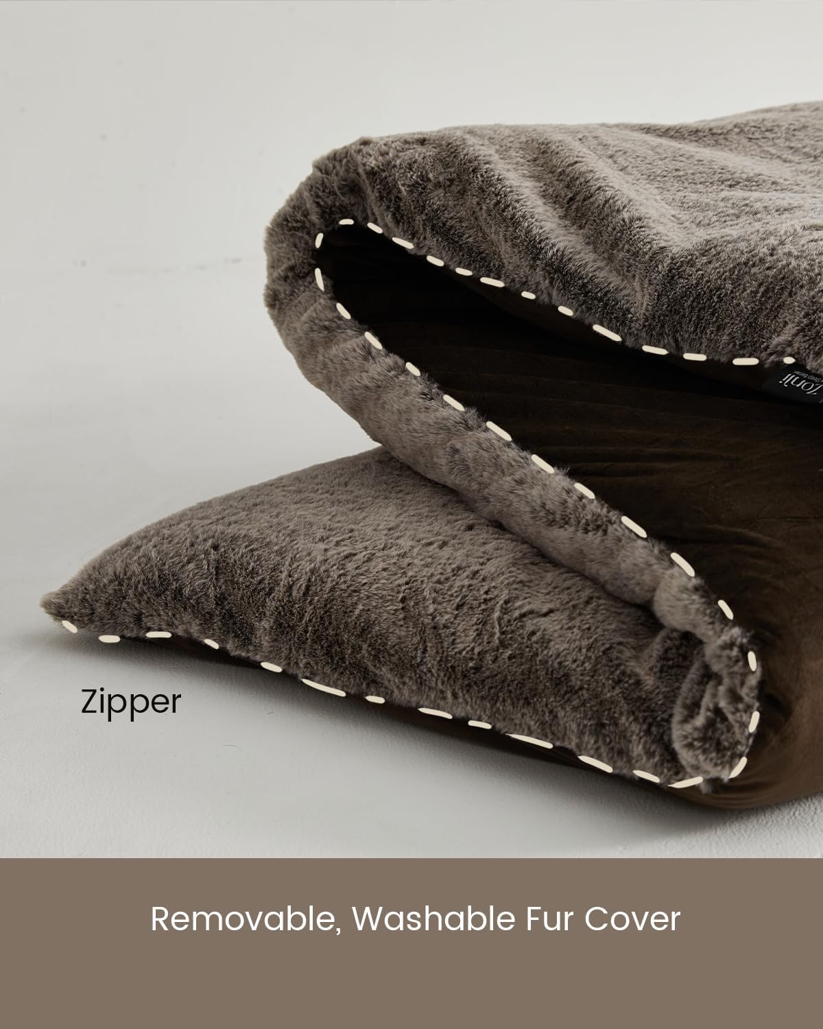 ZonLi Floor Futon Mattress Full Size 54quotx 80quot 3 Inch Soft Faux Fur Japanese Floor Mattress Foldable Fluffy Tatami Mattress Portable Dormitory Sleeping Pad Floor Lounger Bed for Adult Child Grey