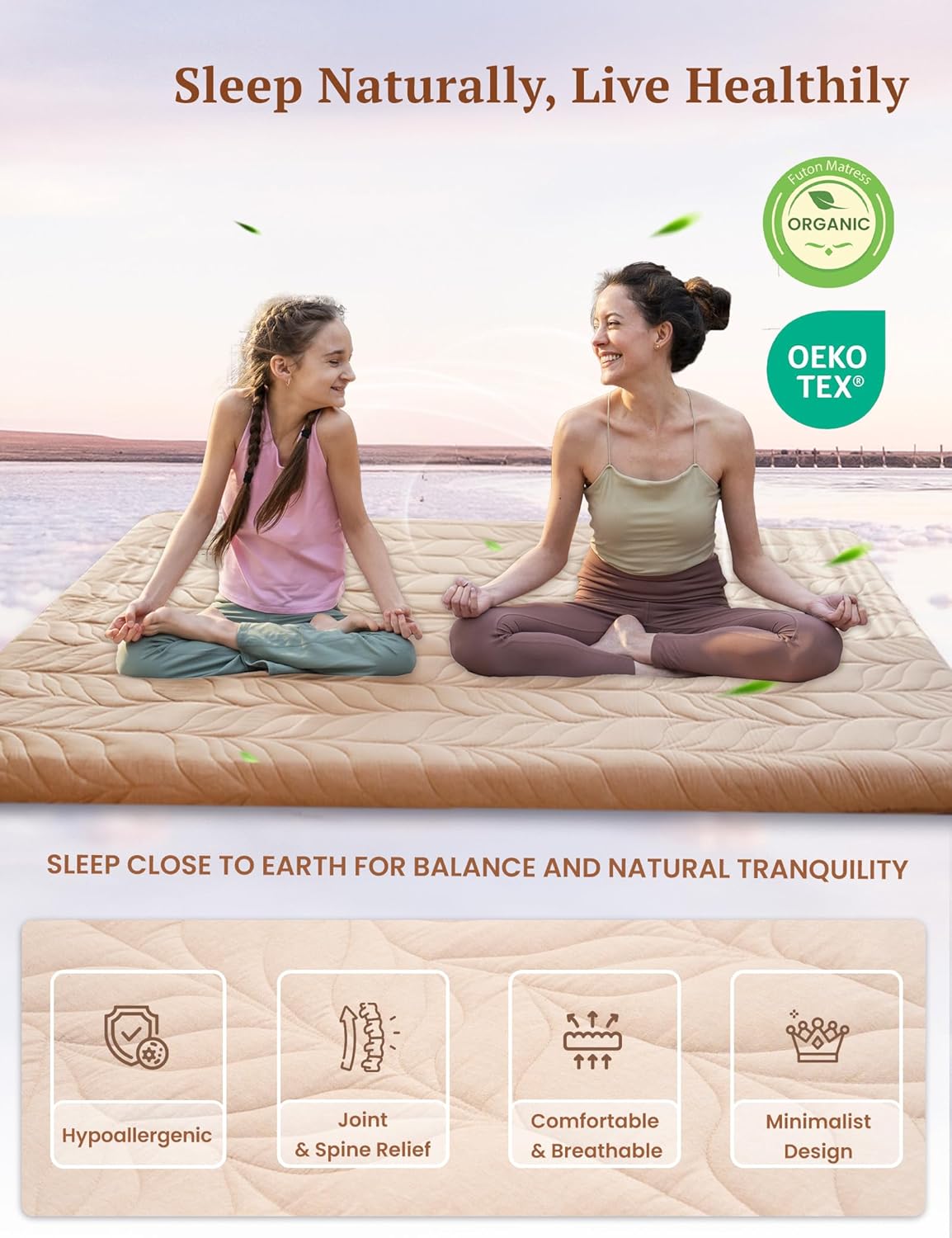 ZonLi Japanese Floor Mattress Futon Mattress Full Size Thicken Roll Up Tatami Mat w 100 Cotton Washable Cover Portable ampamp Foldable Floor Bed Mattress for Sleeping Dormitory Adult Kids CoffeeCoffee