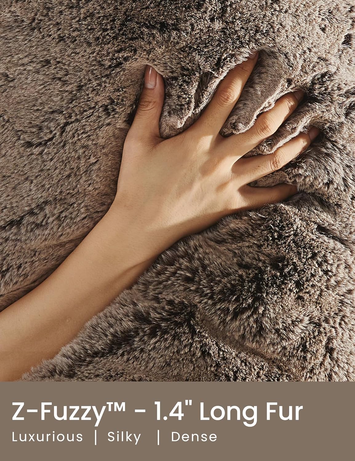 ZonLi Soft Body Pillow for Adults Memory Foam Full Body Pillow 20x54 Cozy Long Pillow for Sleeping Huggable Side Sleepers Pillow Machine Washable Faux Fur Cover with ZipperUltra Luxury Faux Fur