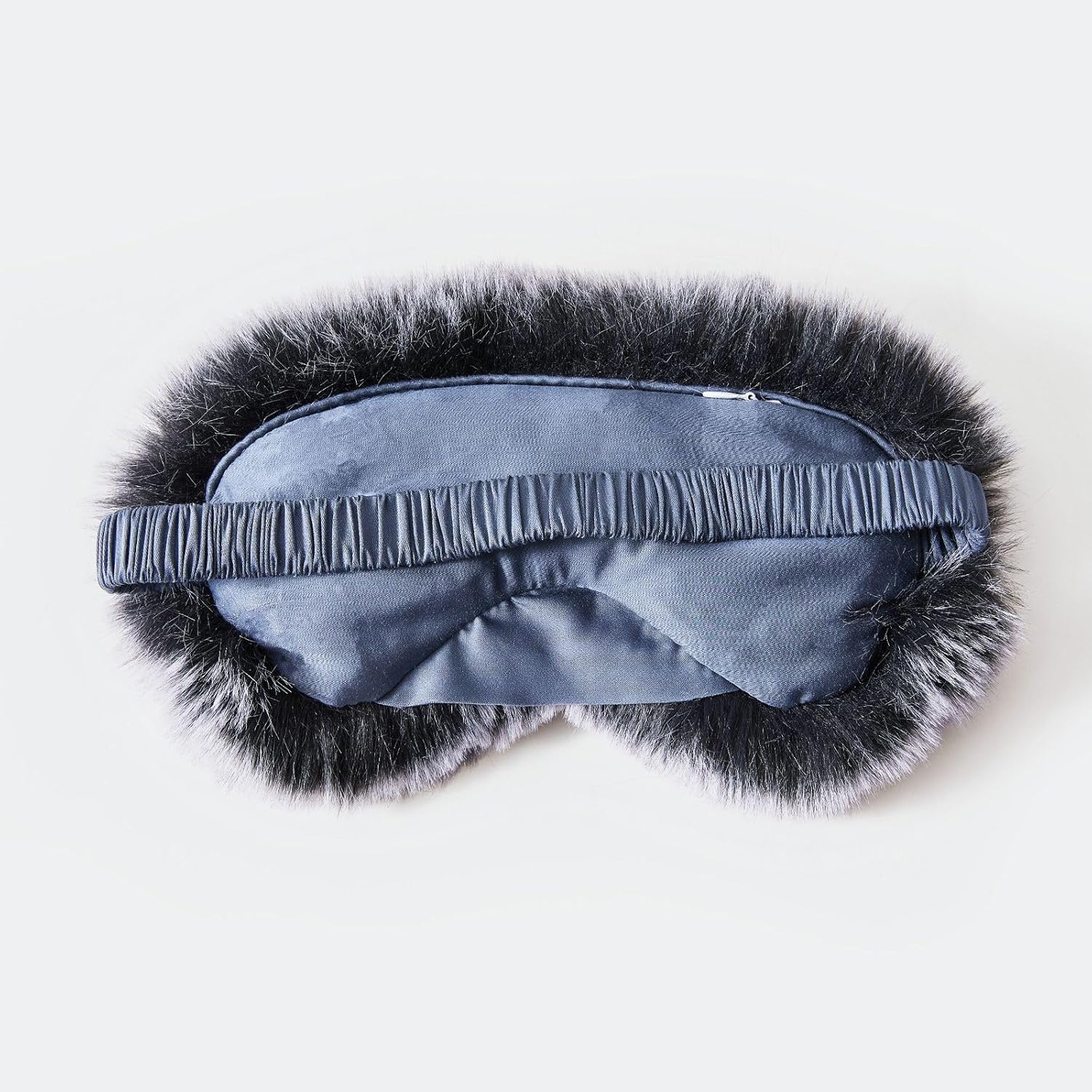 ZonLi TempControlled Faux Fur Weighted Eye Pillow SkinFriendly Inner Hot or Cold Pack for Stress Relief Sleep Travel and MeditationFoggy Blue