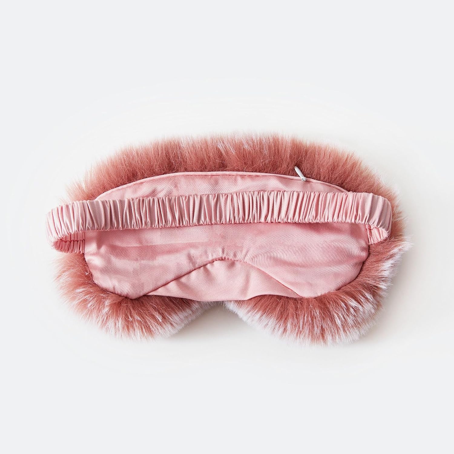 ZonLi TempControlled Faux Fur Weighted Eye Pillow SkinFriendly Inner Hot or Cold Pack for Stress Relief Sleep Travel and MeditationPink