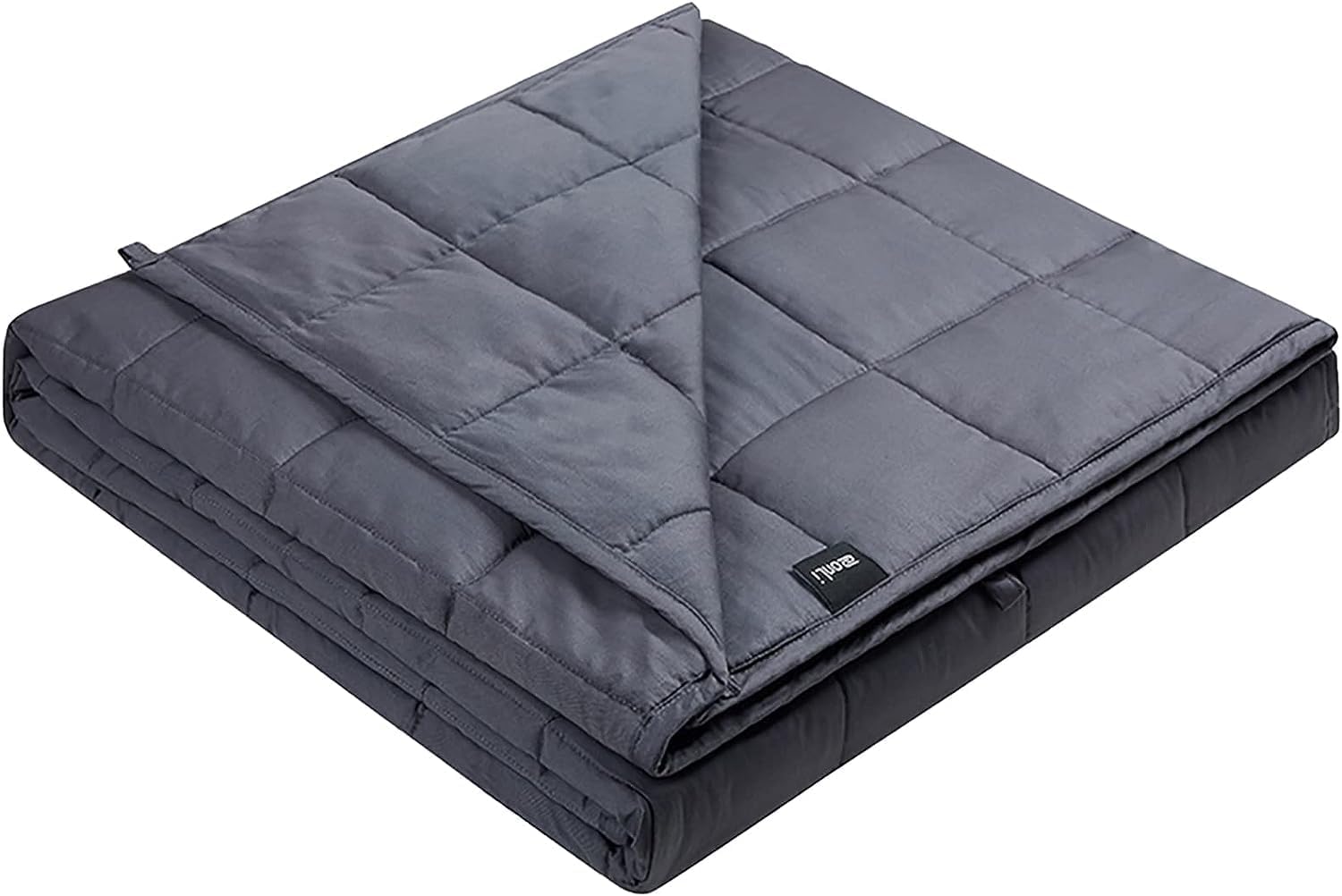 ZonLi Weighted Blanket 60x80 20lbs Queen Size Dark Grey for Adults High Breathability Heavy Blanket Soft Material with Premium Glass BeadsDark Grey