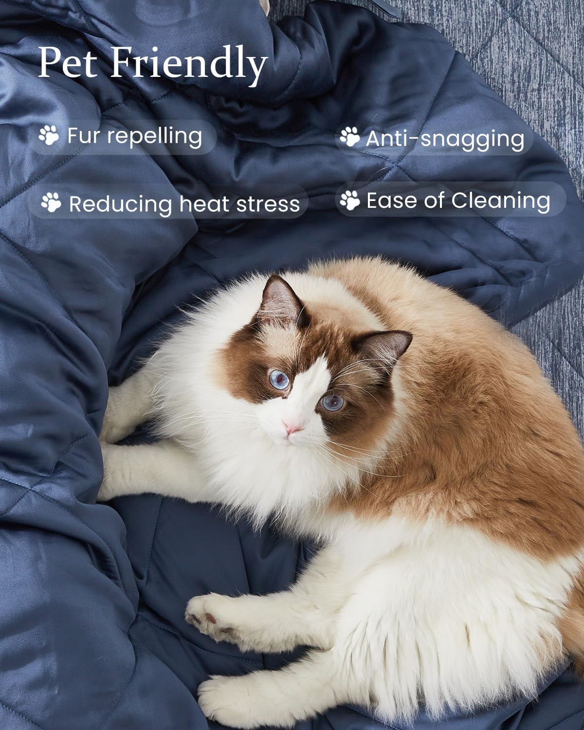 ZonLi ZMagic Cooling Comforter Hypoallergenic Bamboo Viscose Lightweight Breathable Soft Summer Blanket for Hot Sleepers Quickly Cooling Quilt for Night Sweats Iceberg Green Twin 60quotx80quot03  Navy Blue