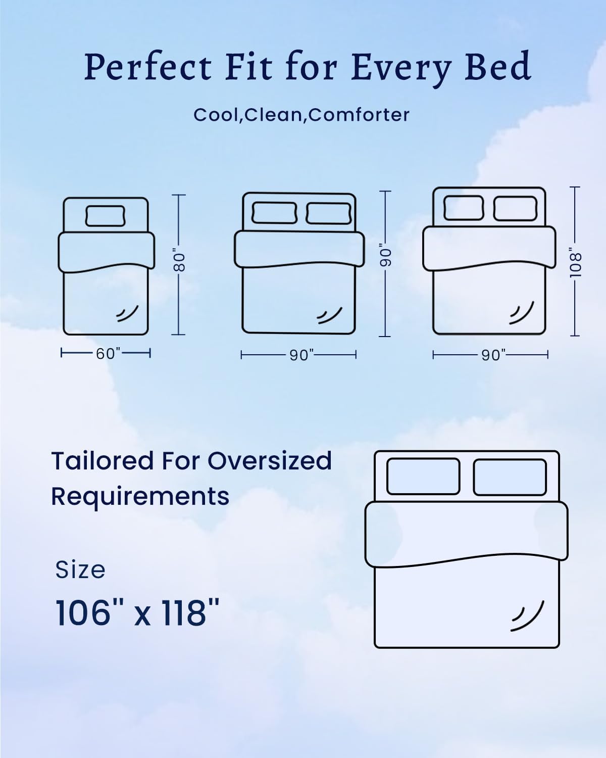 ZonLi ZMagic Cooling Comforter Hypoallergenic Bamboo Viscose Lightweight Breathable Soft Summer Blanket for Hot Sleepers Quickly Cooling Quilt for Night Sweats Iceberg Green Twin 60quotx80quot03  Navy Blue