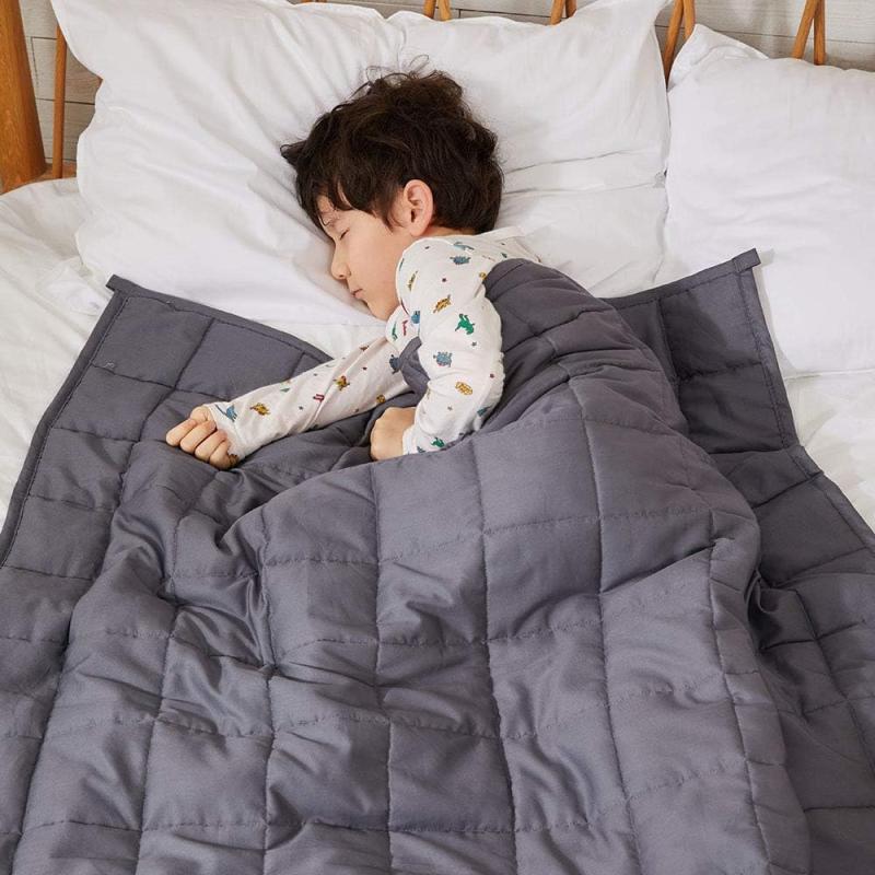 ZonLi Weighted Blanket 60x80 20lbs Queen Size Dark Grey for Adults High Breathability Heavy Blanket Soft Material with Premium Glass BeadsDark Grey