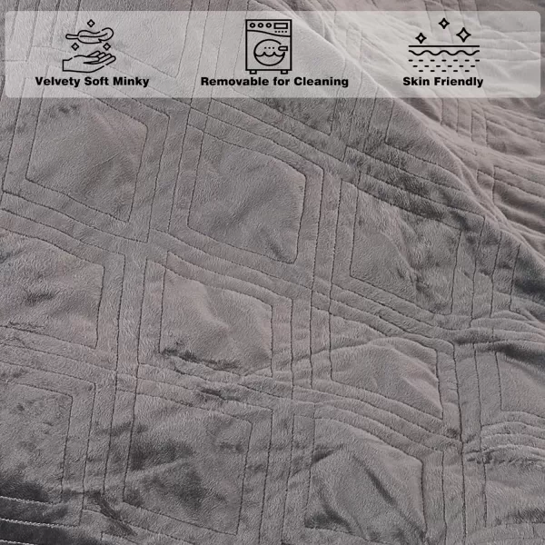 Weighted Blanket 20lbs 80x87 King Size Luxury Weighted Blankets for Adults High Breathability Heavy Blanket Soft Warm Cotton Material with Removable Duvet Cover Included