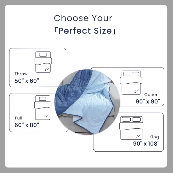ZONLI Cooling Blanket  King Size ArcChill Cooling Blanket with Breathable Fabric QMaxampgt04 Perfect for Hot Sleepers Relief from Night Sweats and Insomnia Ideal for Summer ampamp Warm ClimateNight Sky