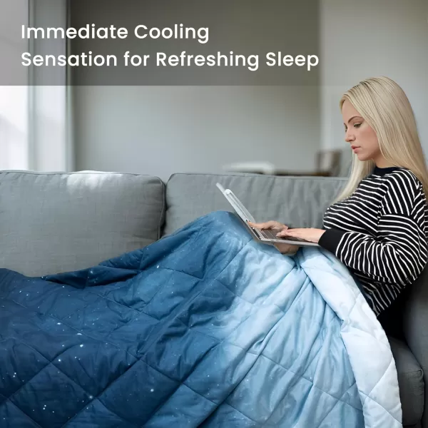 ZONLI Cooling Blanket  King Size ArcChill Cooling Blanket with Breathable Fabric QMaxampgt04 Perfect for Hot Sleepers Relief from Night Sweats and Insomnia Ideal for Summer ampamp Warm ClimateNight Sky