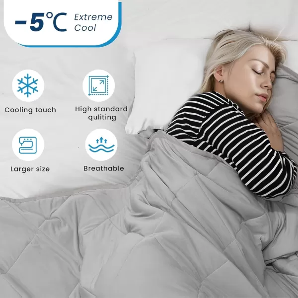 ZonLi Cooling Blanket for Hot Sleepers ampamp Night Sweats  Lightweight King Size Cooling Blanket  QMax ampgt04  Stay Cool All NightBeachside Village 90quotx108quotGrey Checkered