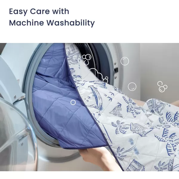 ZonLi Cooling Blanket for Hot Sleepers ampamp Night Sweats  Lightweight King Size Cooling Blanket  QMax ampgt04  Stay Cool All NightBeachside Village 90quotx108quotBeachside Village