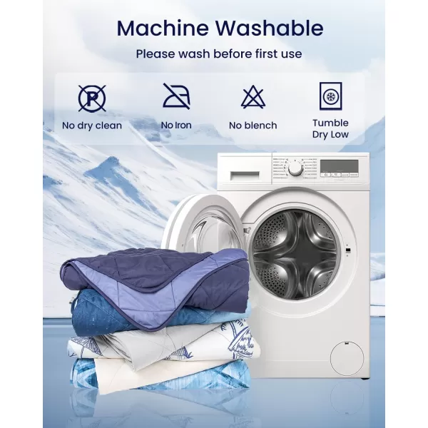 ZonLi Cooling Blanket for Hot Sleepers ampamp Night Sweats  Lightweight King Size Cooling Blanket  QMax ampgt04  Stay Cool All NightBeachside Village 90quotx108quotRhombus Lattice