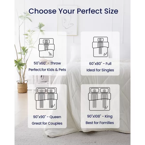 ZonLi Cooling Blanket for Hot Sleepers ampamp Night Sweats  Lightweight King Size Cooling Blanket  QMax ampgt04  Stay Cool All NightBeachside Village 90quotx108quotPlatinum