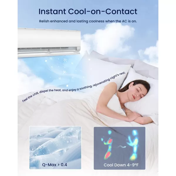 ZonLi Cooling Blanket for Hot Sleepers ampamp Night Sweats  Lightweight King Size Cooling Blanket  QMax ampgt04  Stay Cool All NightBeachside Village 90quotx108quotPlatinum