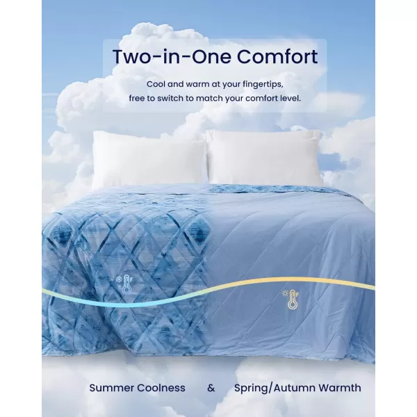 ZonLi Cooling BlanketKing Size Cooling Blanket with Breathable Fabric QMaxampgt04 Perfect for Hot Sleepers Relief from Night Sweats and Insomnia Ideal for Summer ampamp Warm ClimateRhombus Lattice