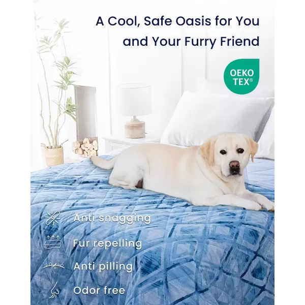 ZonLi Cooling BlanketKing Size Cooling Blanket with Breathable Fabric QMaxampgt04 Perfect for Hot Sleepers Relief from Night Sweats and Insomnia Ideal for Summer ampamp Warm ClimateRhombus Lattice