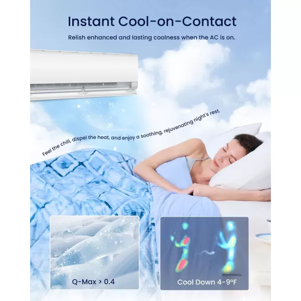 ZonLi Cooling BlanketKing Size Cooling Blanket with Breathable Fabric QMaxampgt04 Perfect for Hot Sleepers Relief from Night Sweats and Insomnia Ideal for Summer ampamp Warm ClimateRhombus Lattice