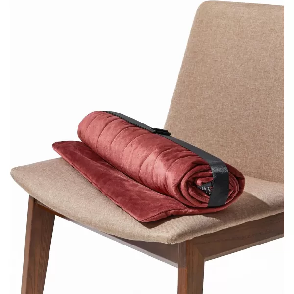ZonLi Dutch Velvet USB Heated Pad for Chair Sofa and Couch Portable Cordless 5V Electric Heated Cushion with 3 Heat Levels 104F 140F includes 492feet USB Extension CableBurgundyBurgundy