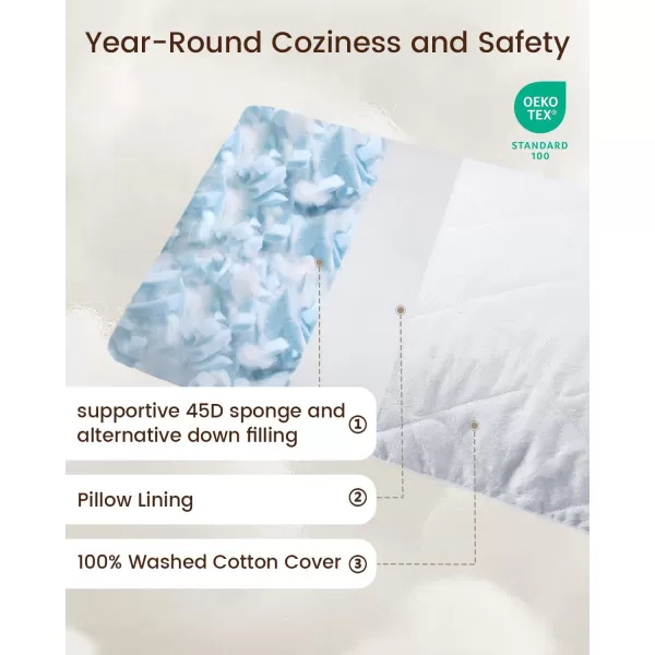 ZonLi Fluffy Body Pillow Full Body Pillows for Adults Long Pillow for Sleeping with Removable Cover and Adjustable Filling for Side Sleeper ampamp PregnancyLarge and Firm Pillow Machine WashableGreyLinen White