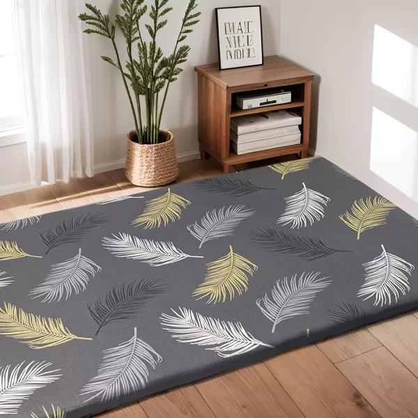 ZonLi Futon Mattress Cover Full Size for Traditional Japanese Floor Futon Mattress with ZipperTatami Floor Sleeping Mat CoverSuper Soft and Machine Washable 54x80 Tropic Leaves