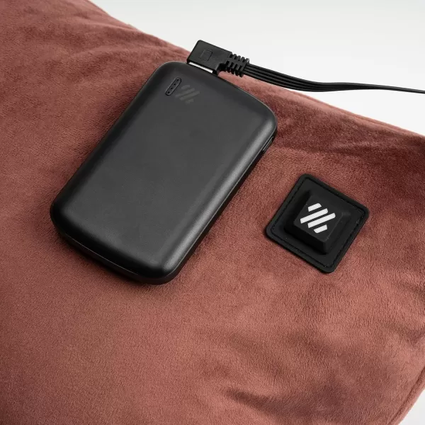 ZonLi Heated Lumbar Support Pillow for Office Chair USB Heated Throw Pillow for Pain Relief Dutch Velvet Heated Back Pillow Couch Cusion 3 Heat Settings Removable and Washable PillowcaseBurgundy