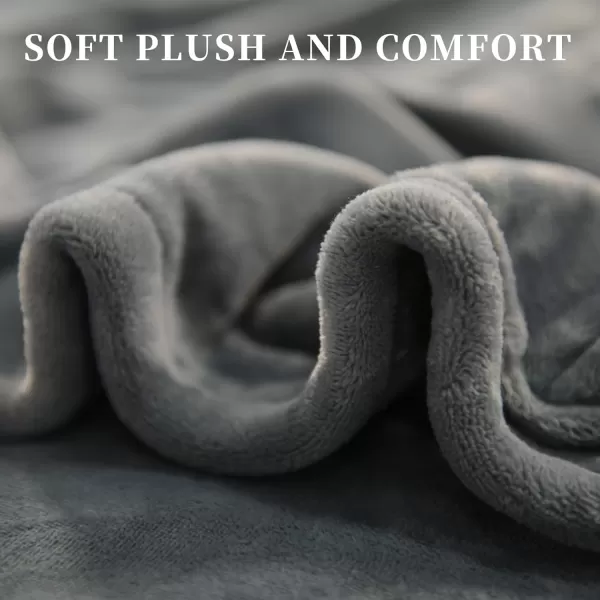 ZonLi Heated Throw Blanket Electric Blanket Throw with 6 Heating Levels ampamp 110H Auto OffMachine Washable Soft Flannel Heating Blanket for Bedroom Office CouchETL CertifiedGrey50quot 60quotGrey