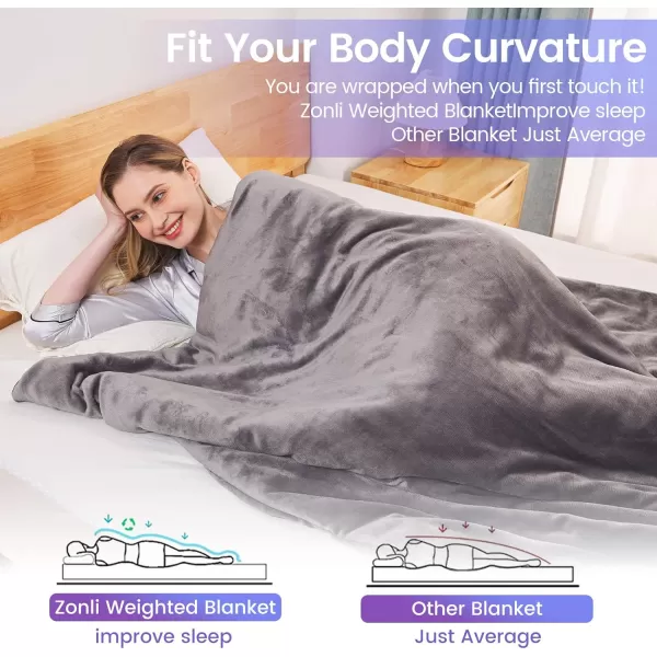 ZonLi Heated Weighted Blanket 60x80 Queen Size 20lbs Weighted Electric Blanket for Adults 10 Heating Levels Soft Comfort Flannel Fleece Heavy Electric Blanket with Glass Beads GreyGrey