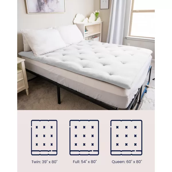 ZonLi Japanese Floor Futon Mattress Full Size 54quotx 80quot100 Cotton 25 Thicken Tatami MattressFoldable Sleeping PadPortable Dormitory Tatami MatRoll Up Floor Lounger Bed for Adult Light GreyWhite