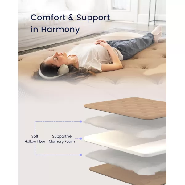 ZonLi Japanese Floor Futon Mattress Full Size 54quotx 80quot100 Cotton 25 Thicken Tatami MattressFoldable Sleeping PadPortable Dormitory Tatami MatRoll Up Floor Lounger Bed for Adult Light GreyKhaki