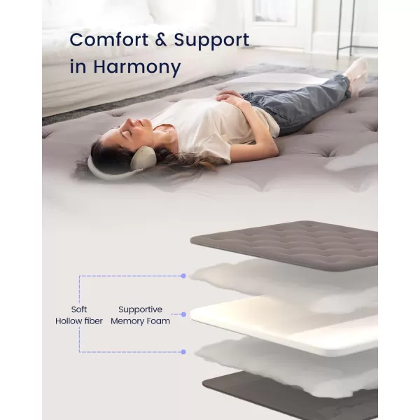 ZonLi Japanese Floor Futon Mattress Full Size 54quotx 80quot100 Cotton 25 Thicken Tatami MattressFoldable Sleeping PadPortable Dormitory Tatami MatRoll Up Floor Lounger Bed for Adult Light GreyGrey