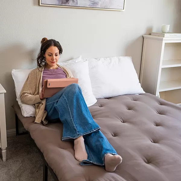 ZonLi Japanese Floor Futon Mattress Full Size 54quotx 80quot100 Cotton 25 Thicken Tatami MattressFoldable Sleeping PadPortable Dormitory Tatami MatRoll Up Floor Lounger Bed for Adult Light GreyGrey