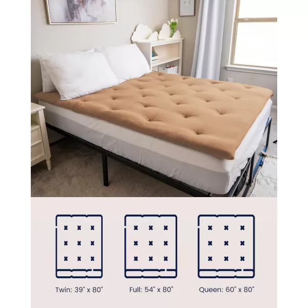 ZonLi Japanese Floor Futon Mattress Full Size 54quotx 80quot100 Cotton 25 Thicken Tatami MattressFoldable Sleeping PadPortable Dormitory Tatami MatRoll Up Floor Lounger Bed for Adult Light GreyKhaki