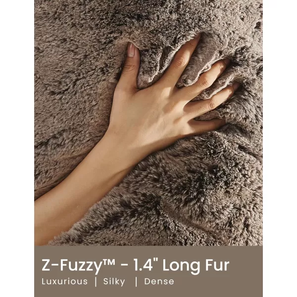 ZonLi Soft Body Pillow for Adults Memory Foam Full Body Pillow 20x54 Cozy Long Pillow for Sleeping Huggable Side Sleepers Pillow Machine Washable Faux Fur Cover with ZipperUltra Luxury Faux Fur