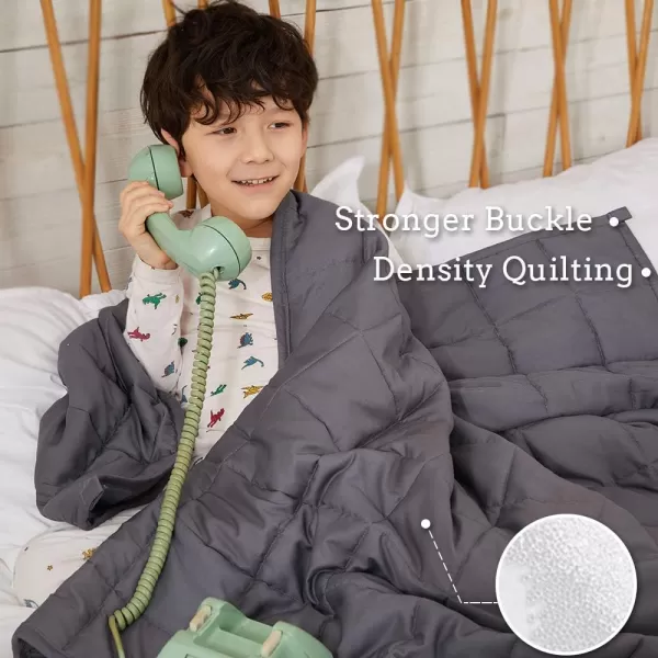 ZonLi Weighted Blanket 60x80 20lbs Queen Size Dark Grey for Adults High Breathability Heavy Blanket Soft Material with Premium Glass BeadsDark Grey