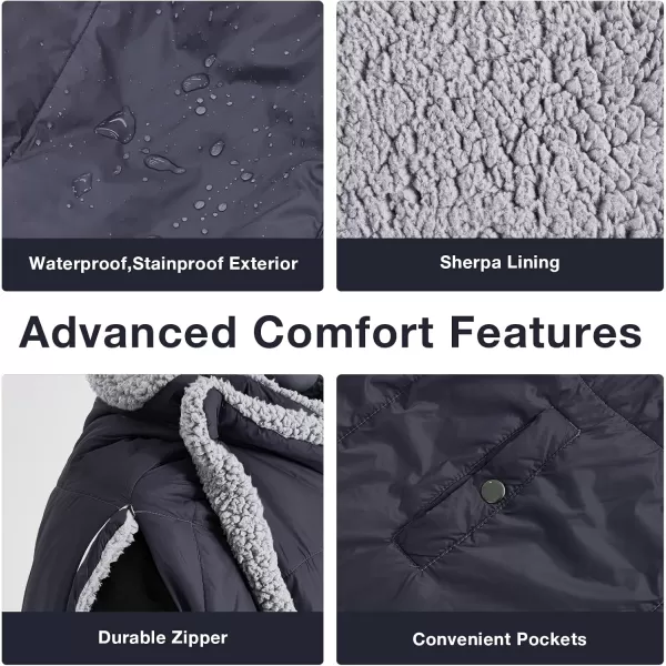 ZonLi ZStyle Battery Operated Heated Blanket Wearable Portable Heated Blanket Cordless with 10000mAH Battery Best for Office Outdoor Camping Heated Jacket 3 Heating Levels 74V Tailored CamelOriginal Black