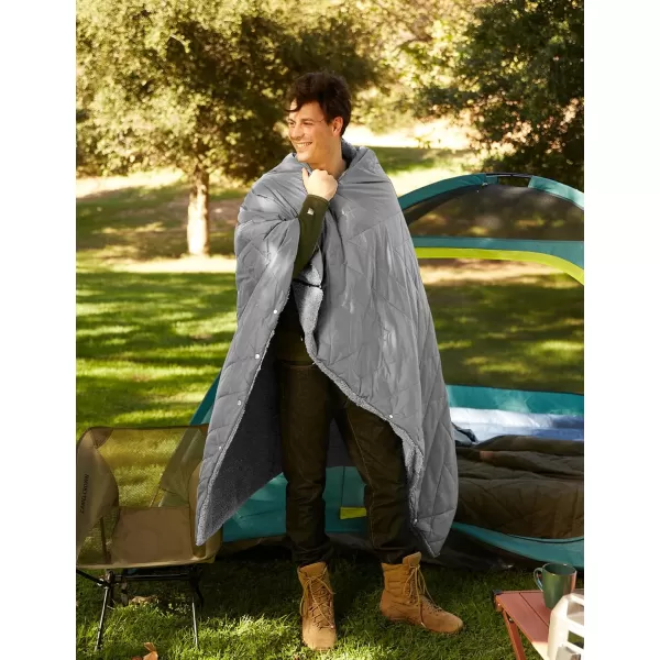 ZonLi ZWalk Pro 36W Battery Operated Heated BlanketPortableCordless Rechargeable Heated Blanket with 3 Heating LevelsIncludes 20000mAh Power Bankfor Car Stadium Outdoors BlackGrey