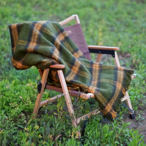 ZonLi Brown Throw Blanket 50quot x 60quot Fall Decorative Classic Blankets with Tassel for Couch Bed Sofa Chair Outdoor Cozy Warm Lightweight Blankets BrownGreen Plaid