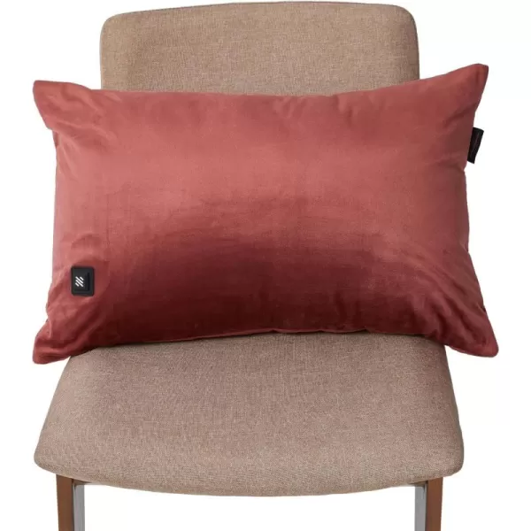 ZonLi Heated Lumbar Support Pillow for Office Chair USB Heated Throw Pillow for Pain Relief Dutch Velvet Heated Back Pillow Couch Cusion 3 Heat Settings Removable and Washable PillowcaseBurgundy