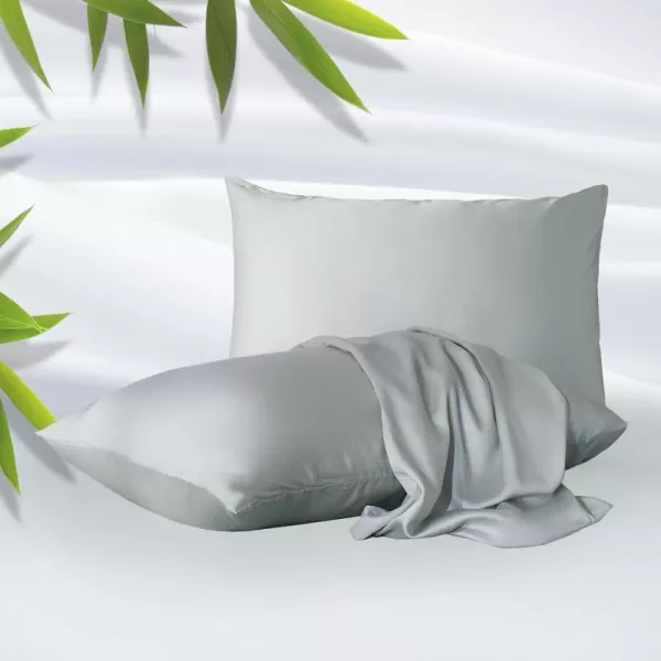 ZonLi ZMagic Cooling Pillow Cases King Size Set of 2 Viscose Derived from BambooSilky Soft Breathable Cold Pillow Covers Cooling Pillowcases for Hair and Skin 20x36 Inches08  Iceberg Green