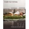 imageZonLi Full Body Pillow Soft ampamp Fluffy Long Pillow for Side Sleepers Pregnant Women ampamp Back Support Adjustable Memory Foam with Removable Washable Cover Sage Green 20 x 54Sage Green