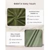 imageZonLi Full Body Pillow Soft ampamp Fluffy Long Pillow for Side Sleepers Pregnant Women ampamp Back Support Adjustable Memory Foam with Removable Washable Cover Sage Green 20 x 54Sage Green