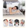 imageZonLi Full Body Pillow Soft ampamp Fluffy Long Pillow for Side Sleepers Pregnant Women ampamp Back Support Adjustable Memory Foam with Removable Washable Cover Sage Green 20 x 54Coffee