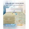 imageZonLi Cooling Blanket for Hot Sleepers 50quotx70quot QMax 05 Lightweight Cool Touch Breathable Summer Blanket for Night Sweats AllSeason Cold Blankets Mist GrayTropical Green