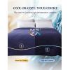 imageZonLi Cooling Blanket for Hot Sleepers 50quotx70quot QMax 05 Lightweight Cool Touch Breathable Summer Blanket for Night Sweats AllSeason Cold Blankets Mist GrayDusk Blue