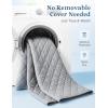 imageZonLi Cooling Blanket for Hot Sleepers 50quotx70quot QMax 05 Lightweight Cool Touch Breathable Summer Blanket for Night Sweats AllSeason Cold Blankets Mist GrayDusk Blue