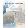 imageZonLi Cooling Blanket for Hot Sleepers 50quotx70quot QMax 05 Lightweight Cool Touch Breathable Summer Blanket for Night Sweats AllSeason Cold Blankets Mist GrayTropical Gray